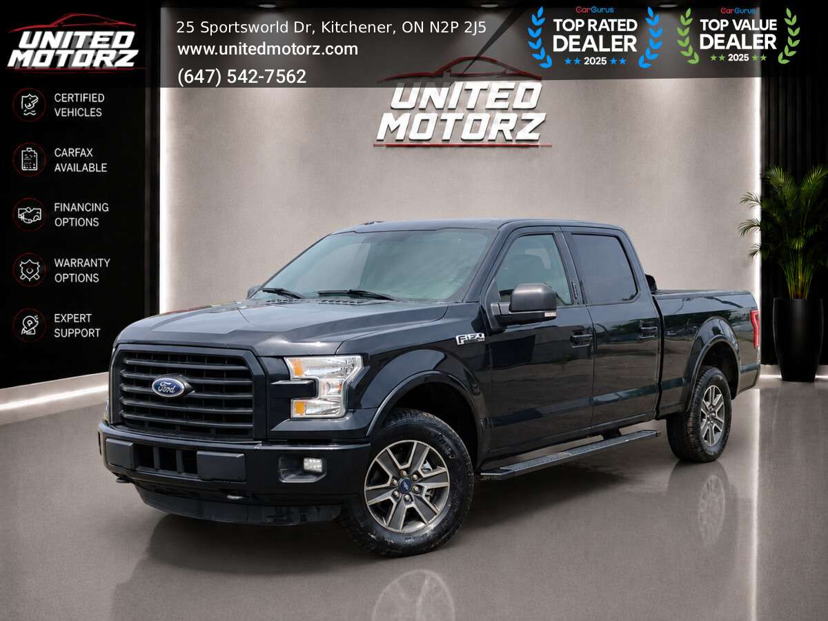2016 Ford F-150 SPORTS 4WD SuperCrew Auto 4WD 5.0L V8~SAFETY CERTI