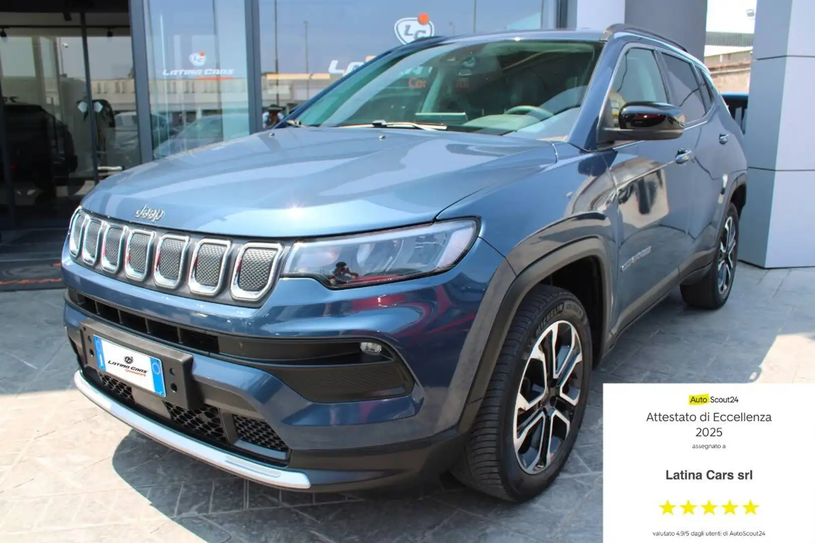 Jeep Compass 1.6 mjt Limited 130cv Con NAVIGATORE & TELECAMERA Blauw - 1