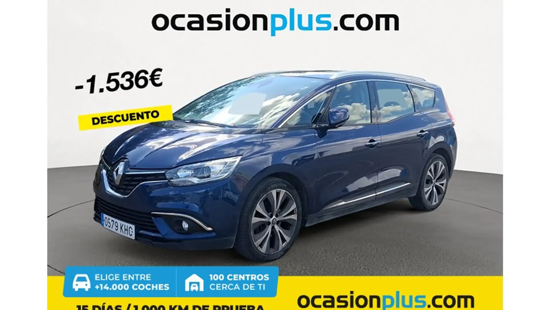 Renault Grand Scenic 1.6dCi Zen 96kW Blauw - 1