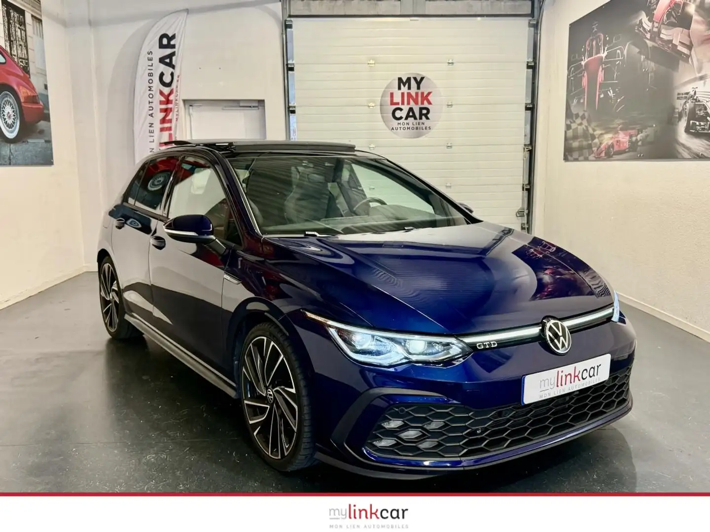 Volkswagen Golf Golf 8 GTD 2.0 TDI 200 DSG 7 DCC TO Bleu - 1