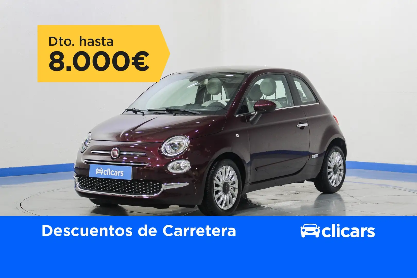 Fiat 500 0.9 Lounge Rouge - 1