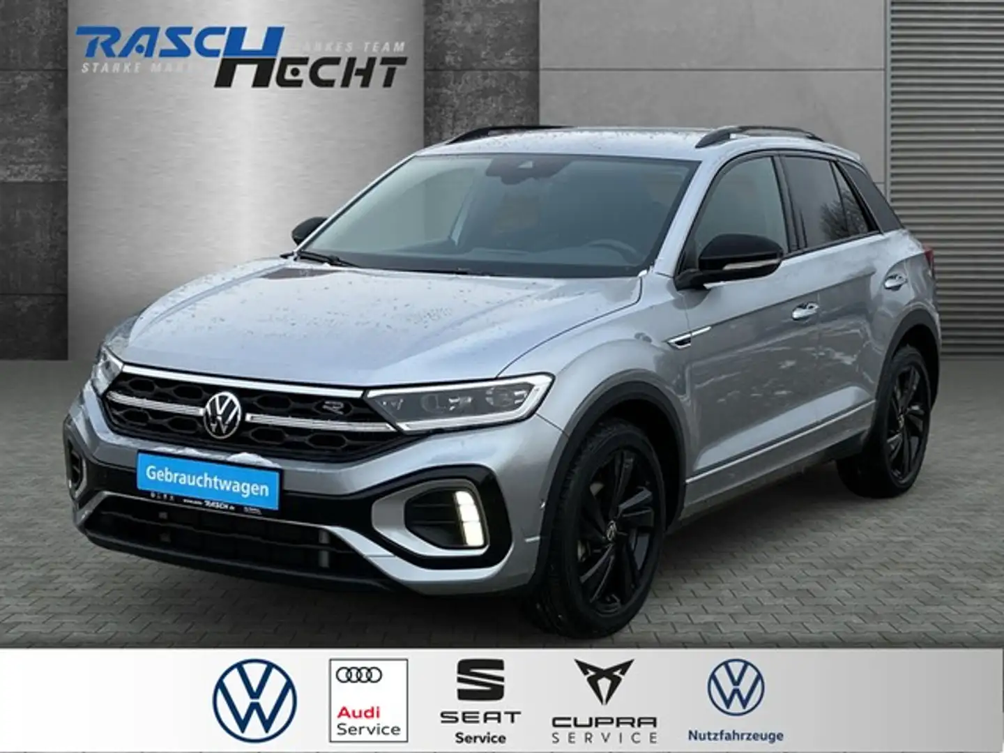 Volkswagen T-Roc R-Line 1.5 TSI DSG*LED*NAVI*SHZ Silber - 1