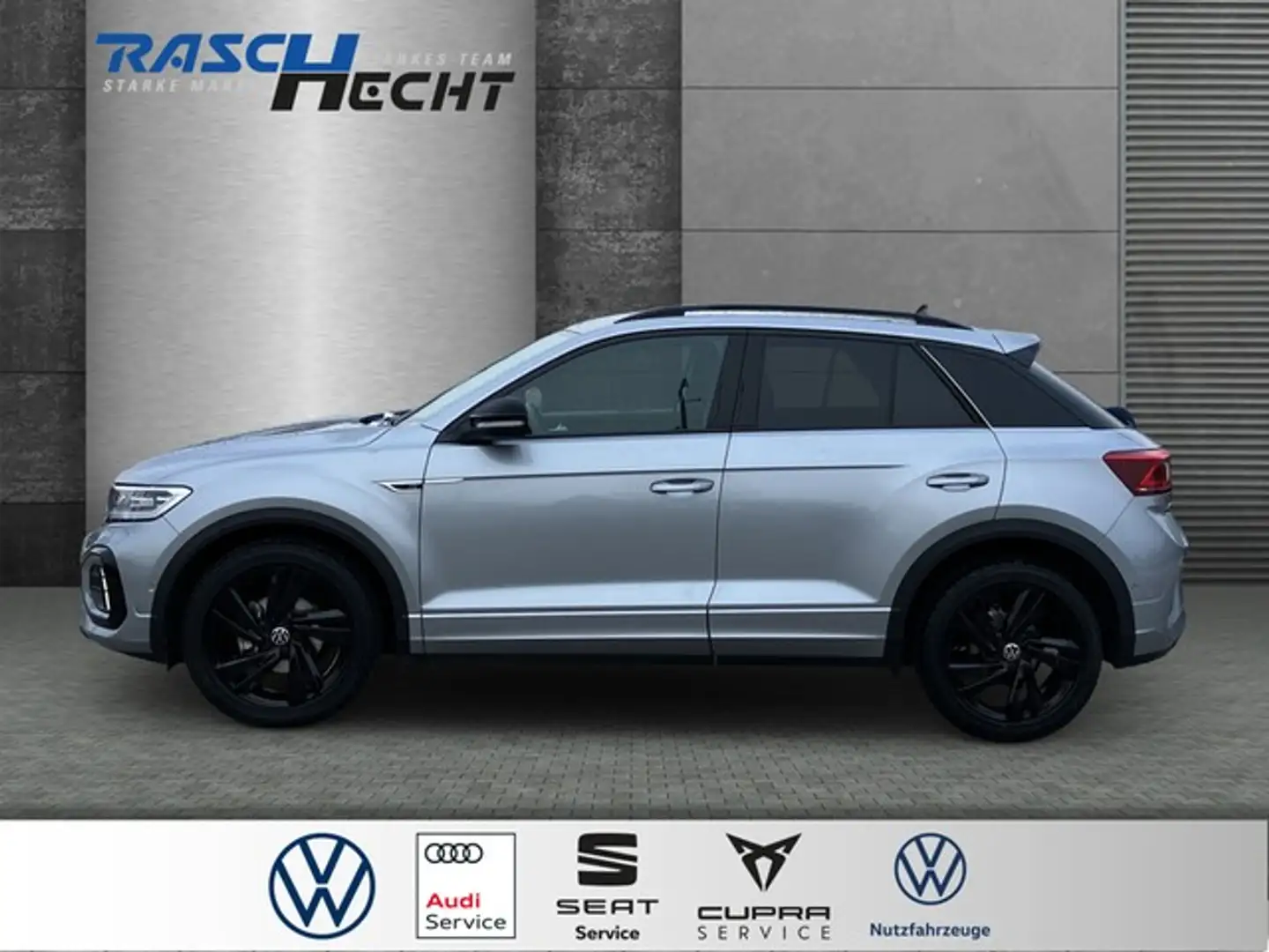 Volkswagen T-Roc R-Line 1.5 TSI DSG*LED*NAVI*SHZ Silber - 2