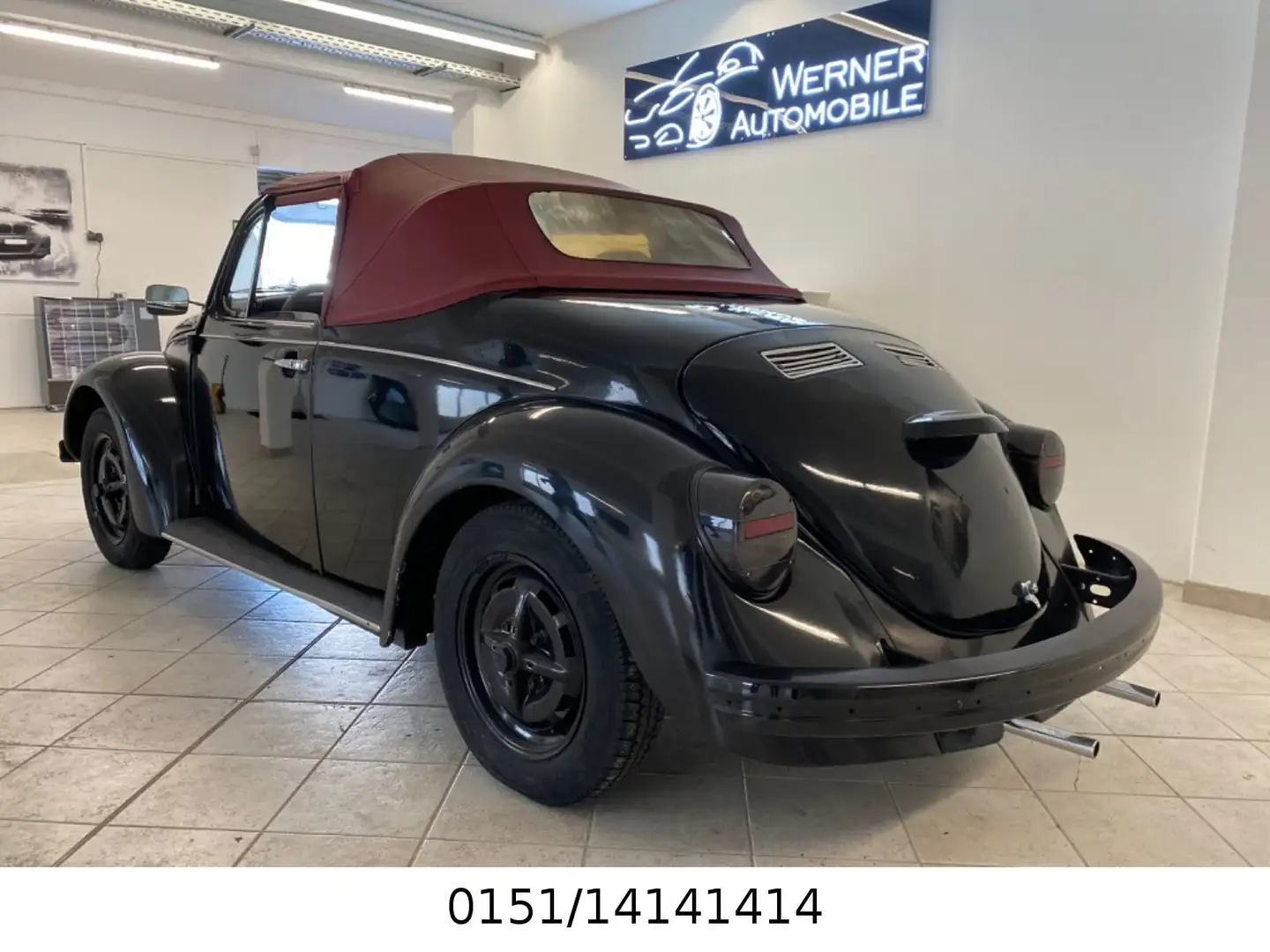 Volkswagen Käfer mit Speedster-Umbau zum Cabriolet Negru - 2