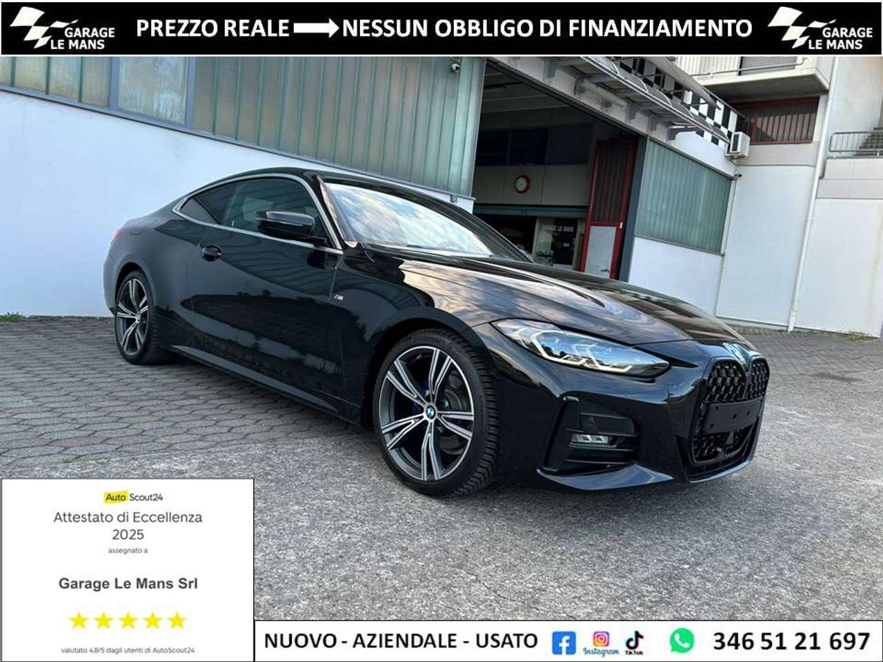 BMW 420 i Coupe Msport auto LASER PELLE TELEC NAVI HEADUP