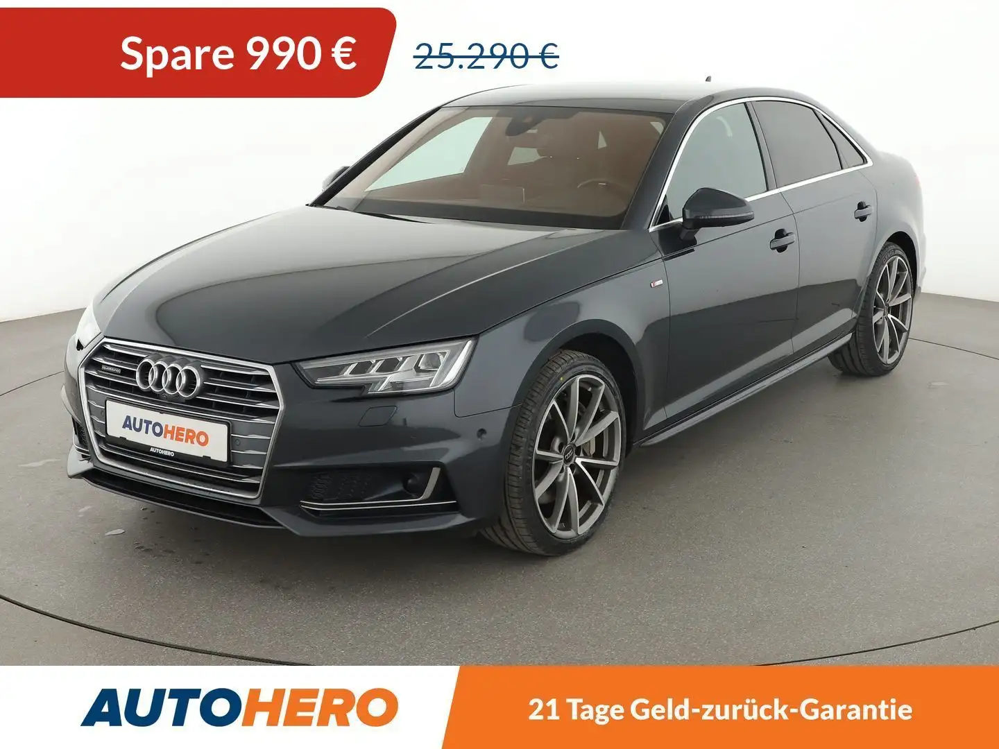 Audi A4 2.0 TFSI quattro Sport Aut.*NAVI*MATRIX-LED*ACC* Grau - 1