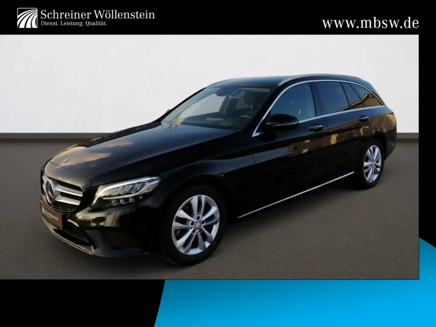 Mercedes-Benz C 220 d T *Avantgarde*360°*AHK*HUD*Distr*MBUX*9G Schwarz - 1