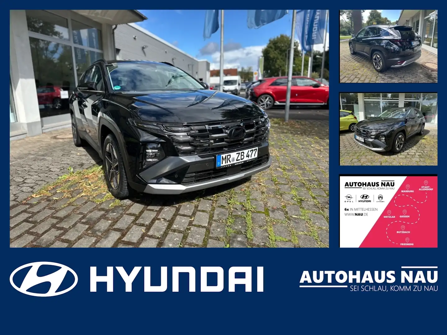 Hyundai TUCSON 1.6 T-GDI Trend ACC+LED+Navi+SHZ+2xKlima Schwarz - 1