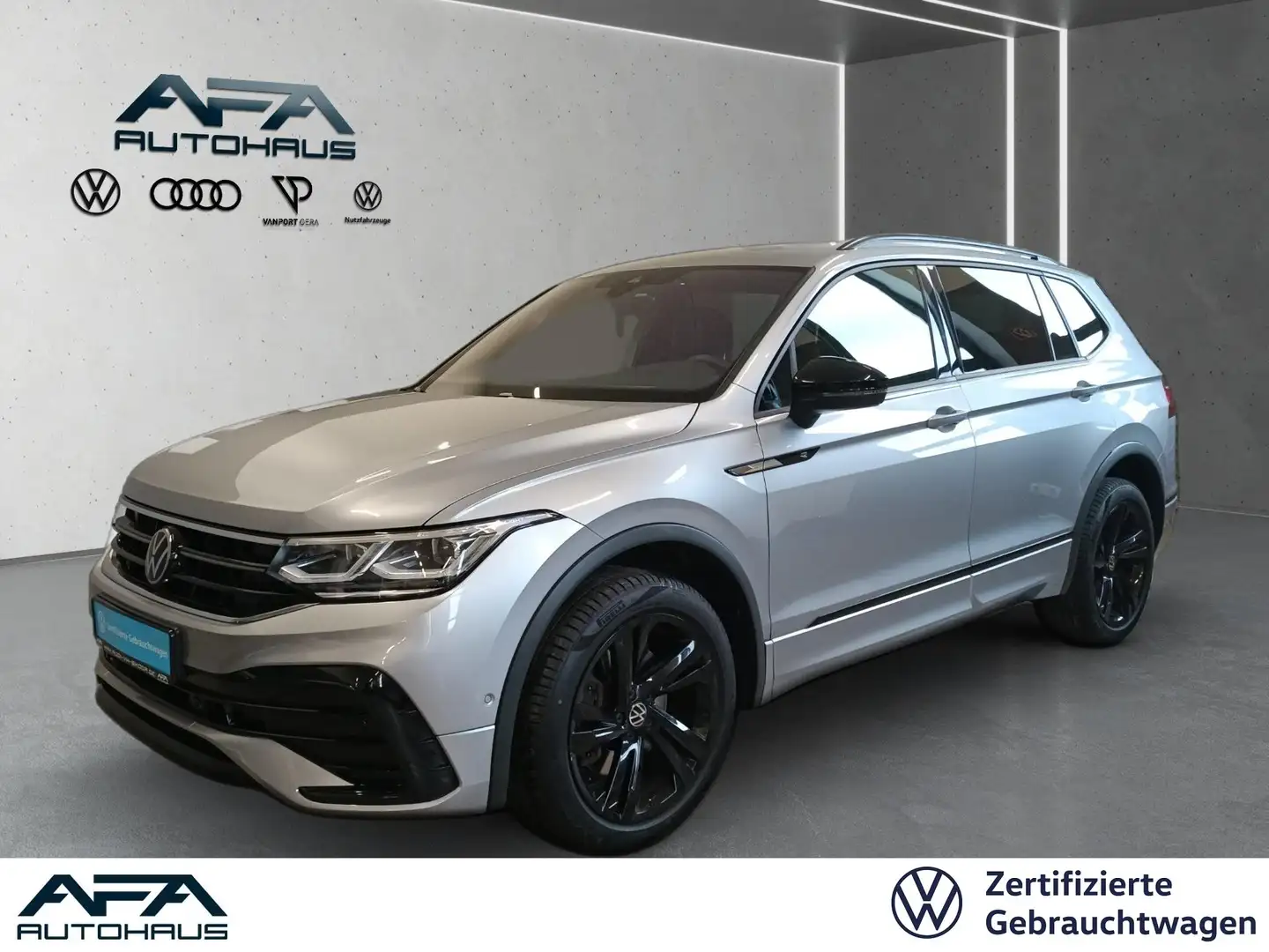 Volkswagen Tiguan Allspace 2.0 TDI R-Line 4 Motion DSG AHK*RFK*BlackStyle*IQ. Silber - 1