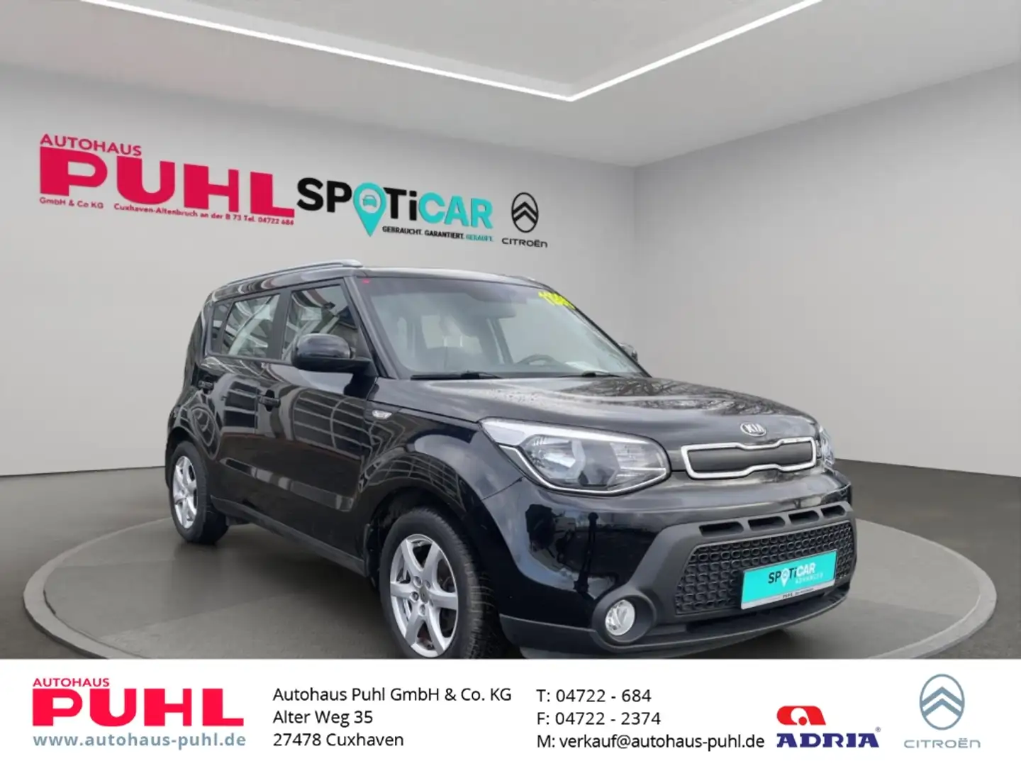 Kia Soul Edition 7 PDC GA Alu Klima Lichtsensor el.SP Spieg Schwarz - 1