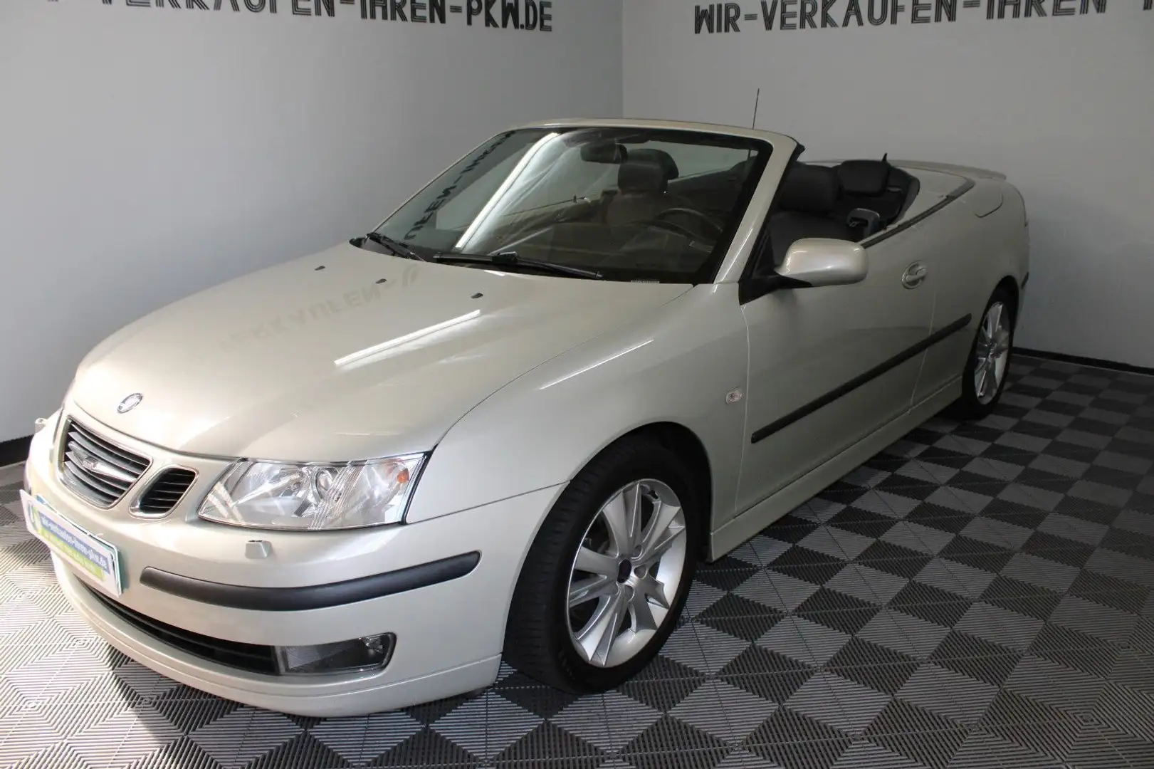 Saab 9-3 Cabriolet 1.9 TiD Vector TOP ZUSTAND Silber - 2
