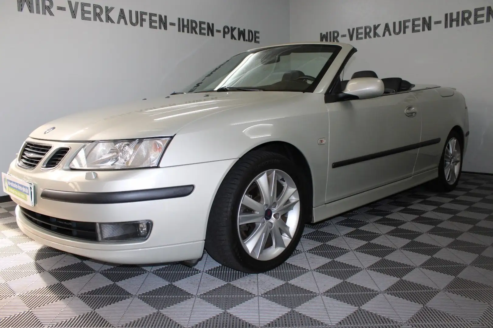 Saab 9-3 Cabriolet 1.9 TiD Vector TOP ZUSTAND Silber - 1