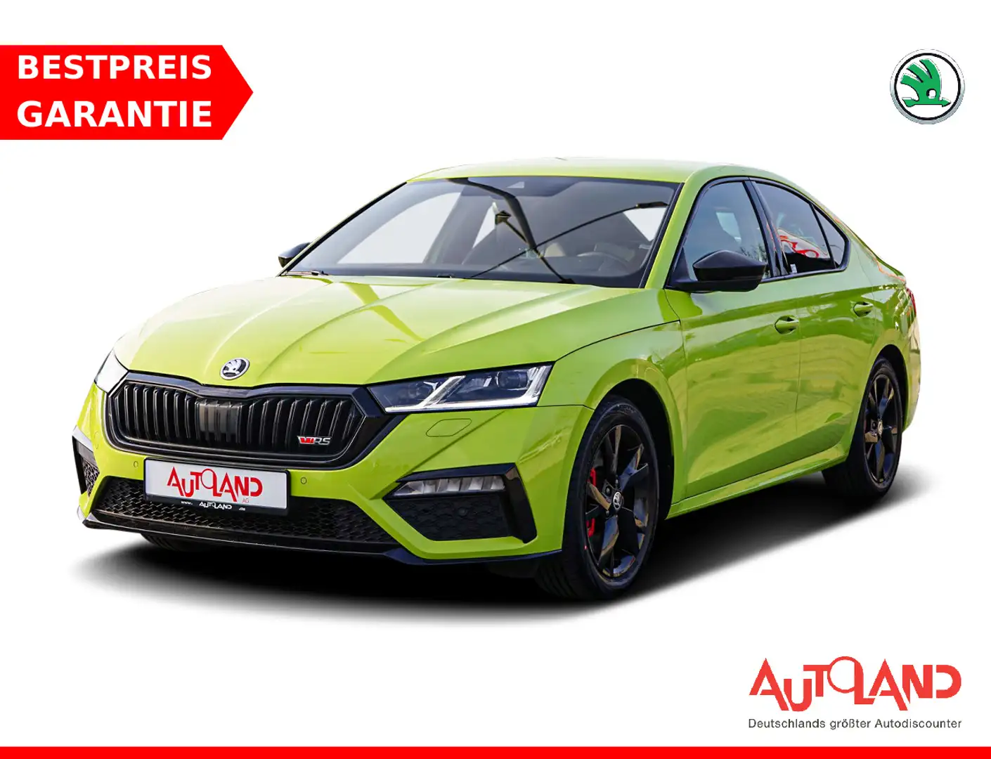 Skoda Octavia 2.0 RS LED Navi Head-Up Memory 4x SHZ Grün - 1