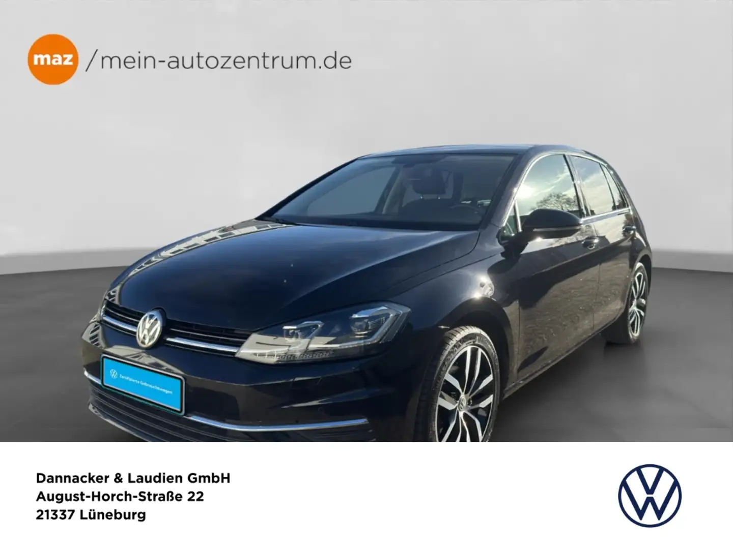 Volkswagen Golf VII 2.0 TDI Sound Alu LED AHK Navi ACC Sitzheizung Zwart - 1