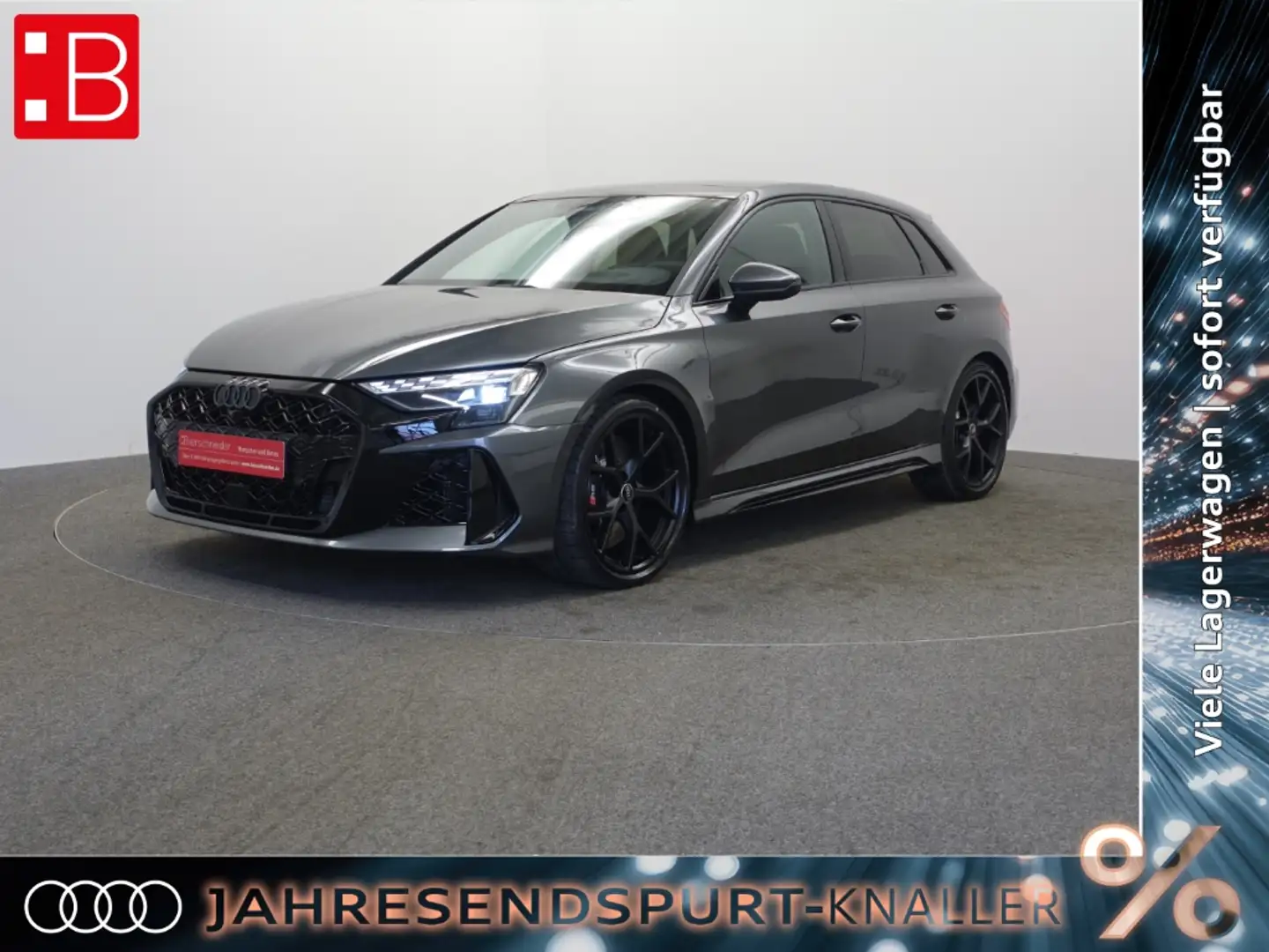 Audi RS3 Sportback AKTION! PANO HEADUP SONOS SPORTAGA MATRI Grau - 1