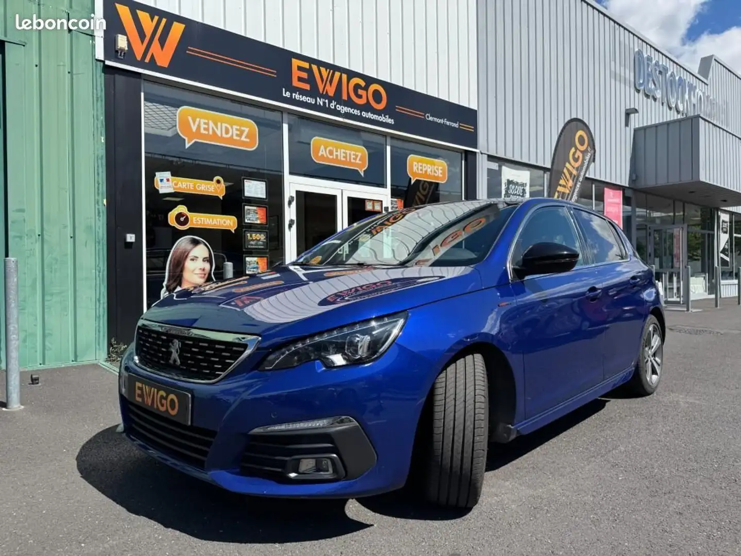 Peugeot 308 GENERATION-II 1.2 PURETECH 130 GT-LINE EAT BVA STA Blauw - 1