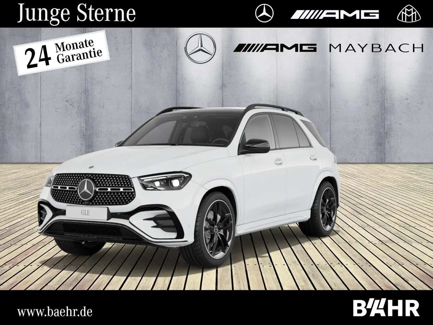 Mercedes-Benz GLE 450 GLE 450 d 4M AMG+Night/Pano/AHK/Airmatic/LMR-22" Blanc - 1