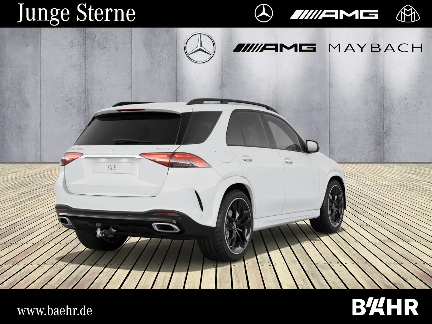 Mercedes-Benz GLE 450 GLE 450 d 4M AMG+Night/Pano/AHK/Airmatic/LMR-22" Blanc - 2
