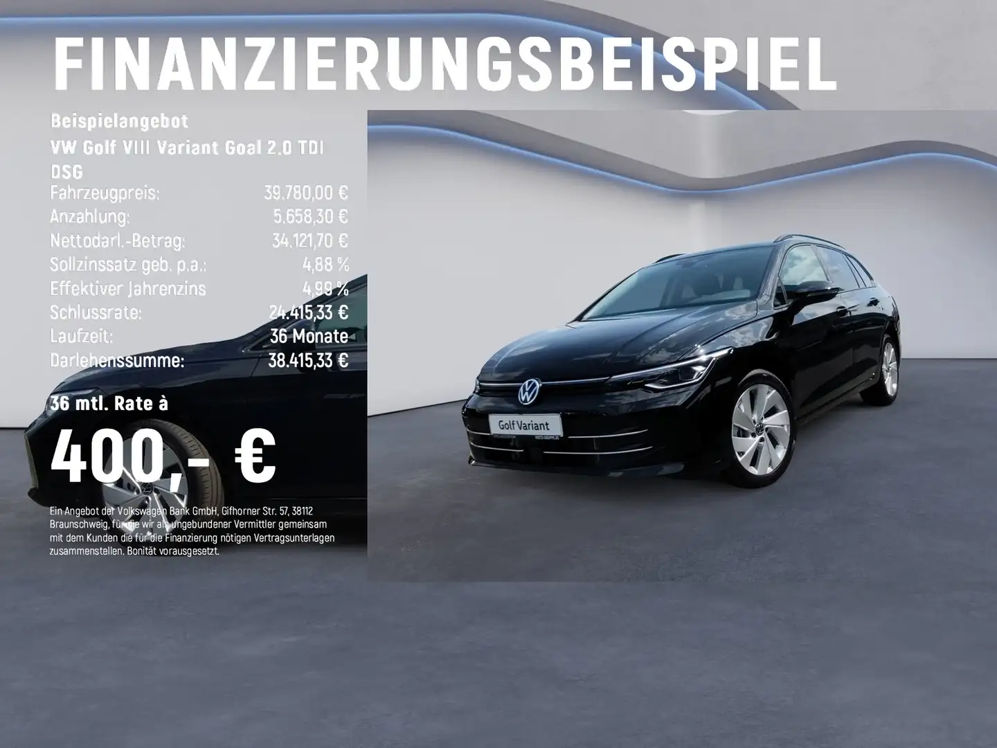 Volkswagen Golf VIII Variant Goal 2.0 TDI DSG TravelAssist Schwarz - 2