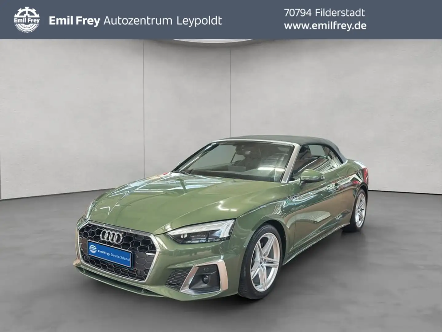 Audi A5 Cabrio 40 TFSI S tronic S line SHZ, LED Matrix Grün - 1