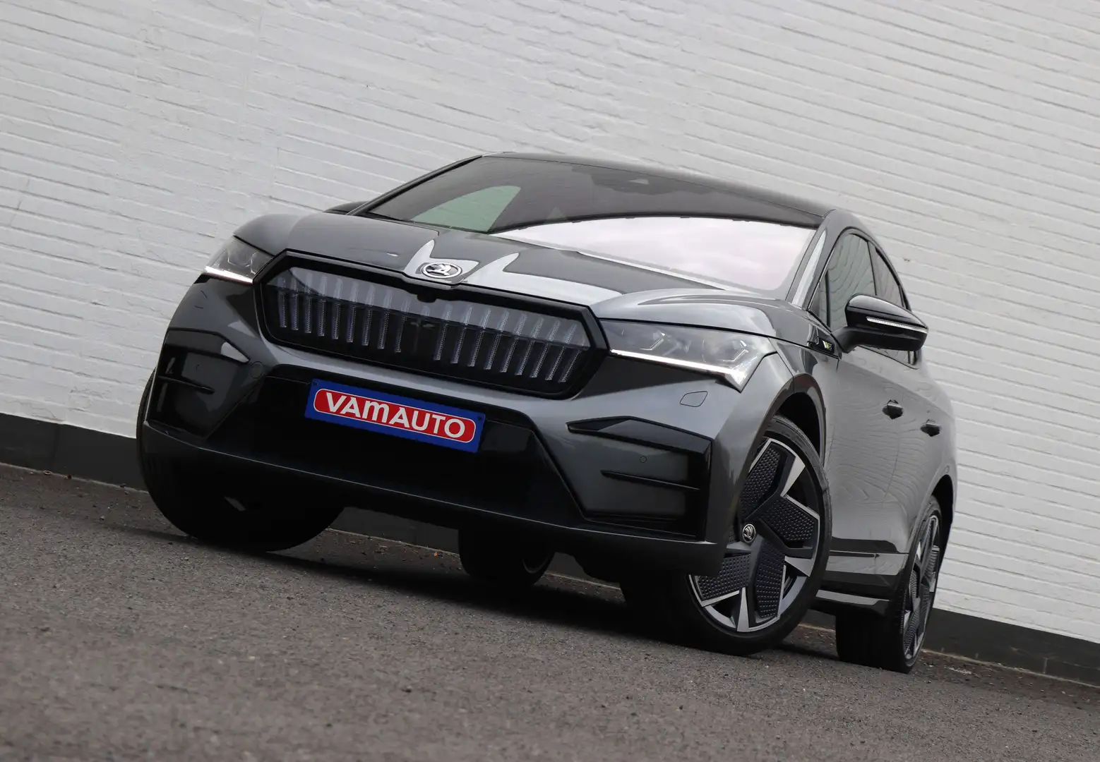 Skoda Enyaq Coué RS 80X 4x4 82 kWh - CANTON/Pano/Memory/HUD Gris - 2