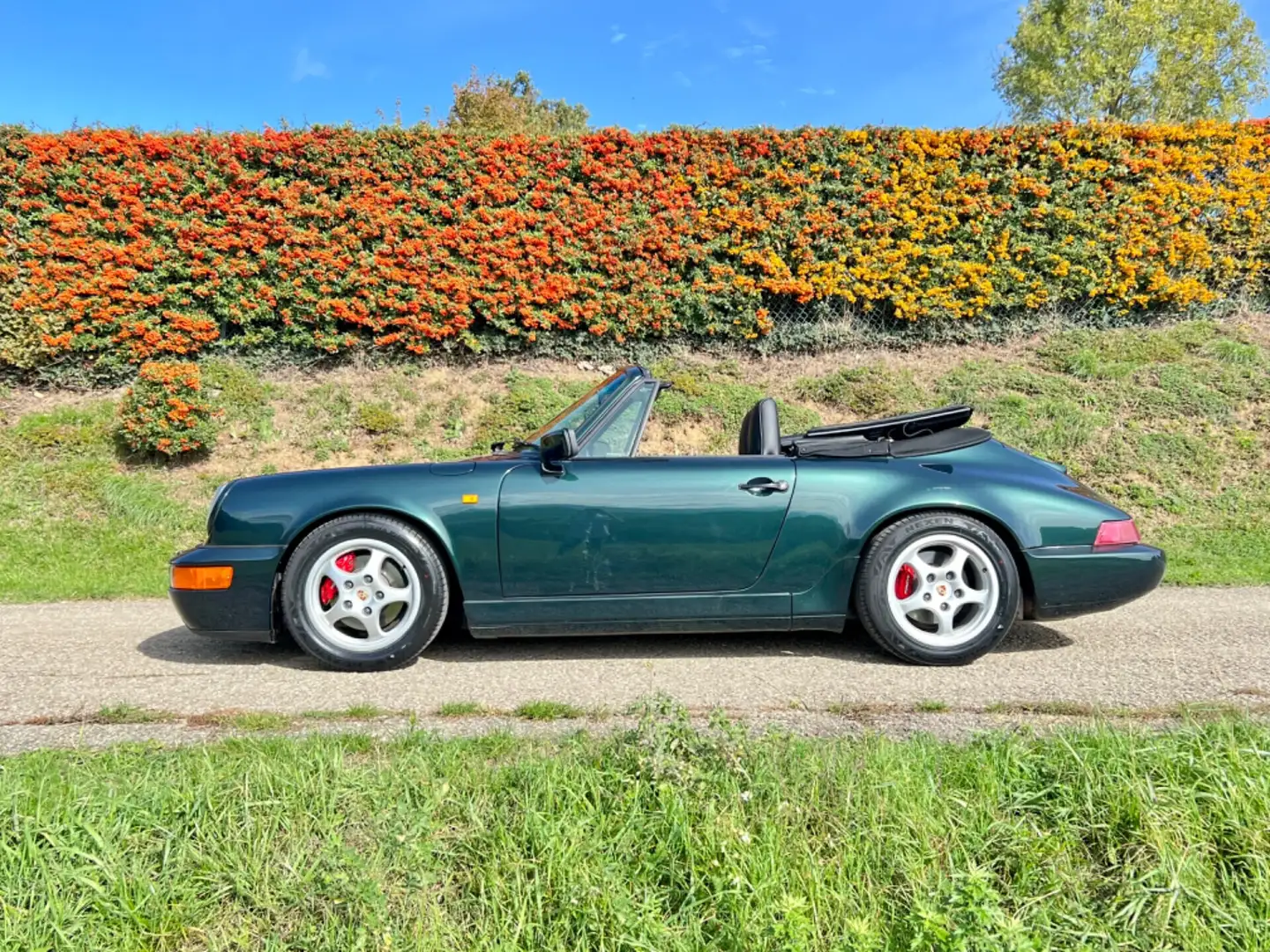 Porsche 964 Carrera 4 Cabrio Manuale Grün - 1