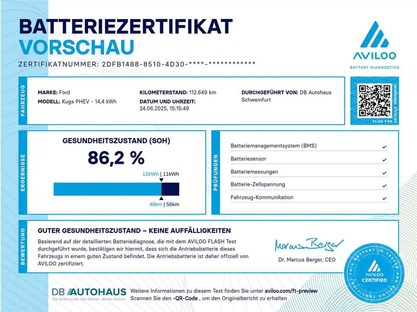 Ford Kuga Titanium X 2.5 DuraTec PHEV Automatik Grau - 1