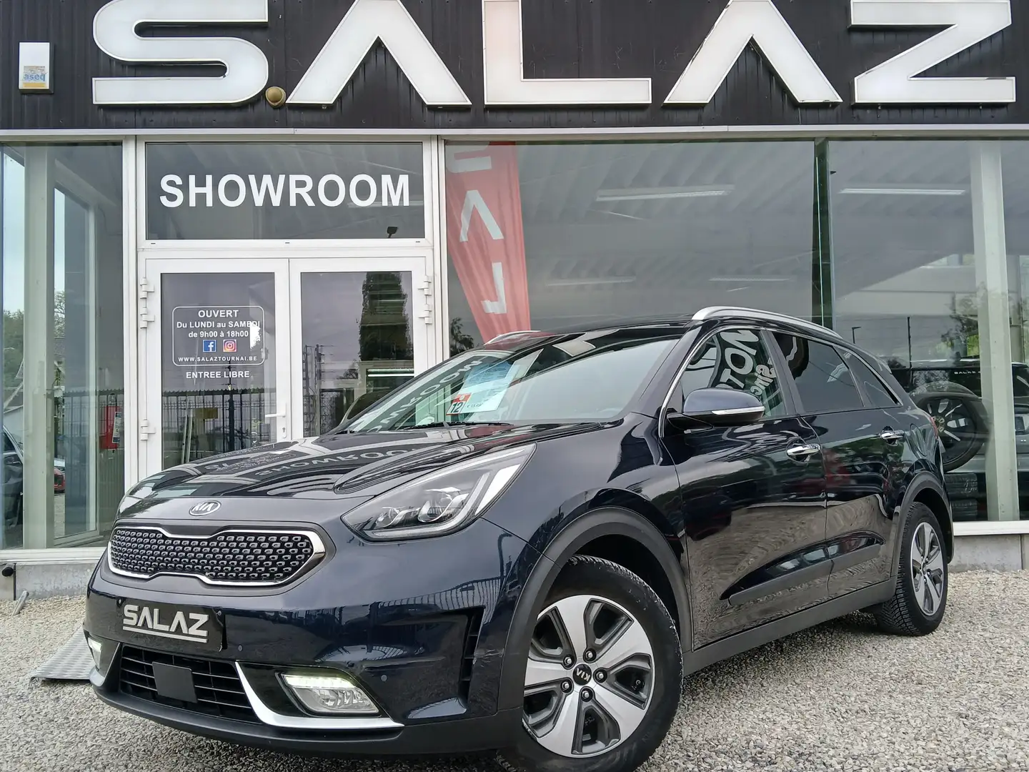 Kia Niro 1.6 GDi HYBRIDE Sense DCT/FULL CARNET/GARANTIE Noir - 1