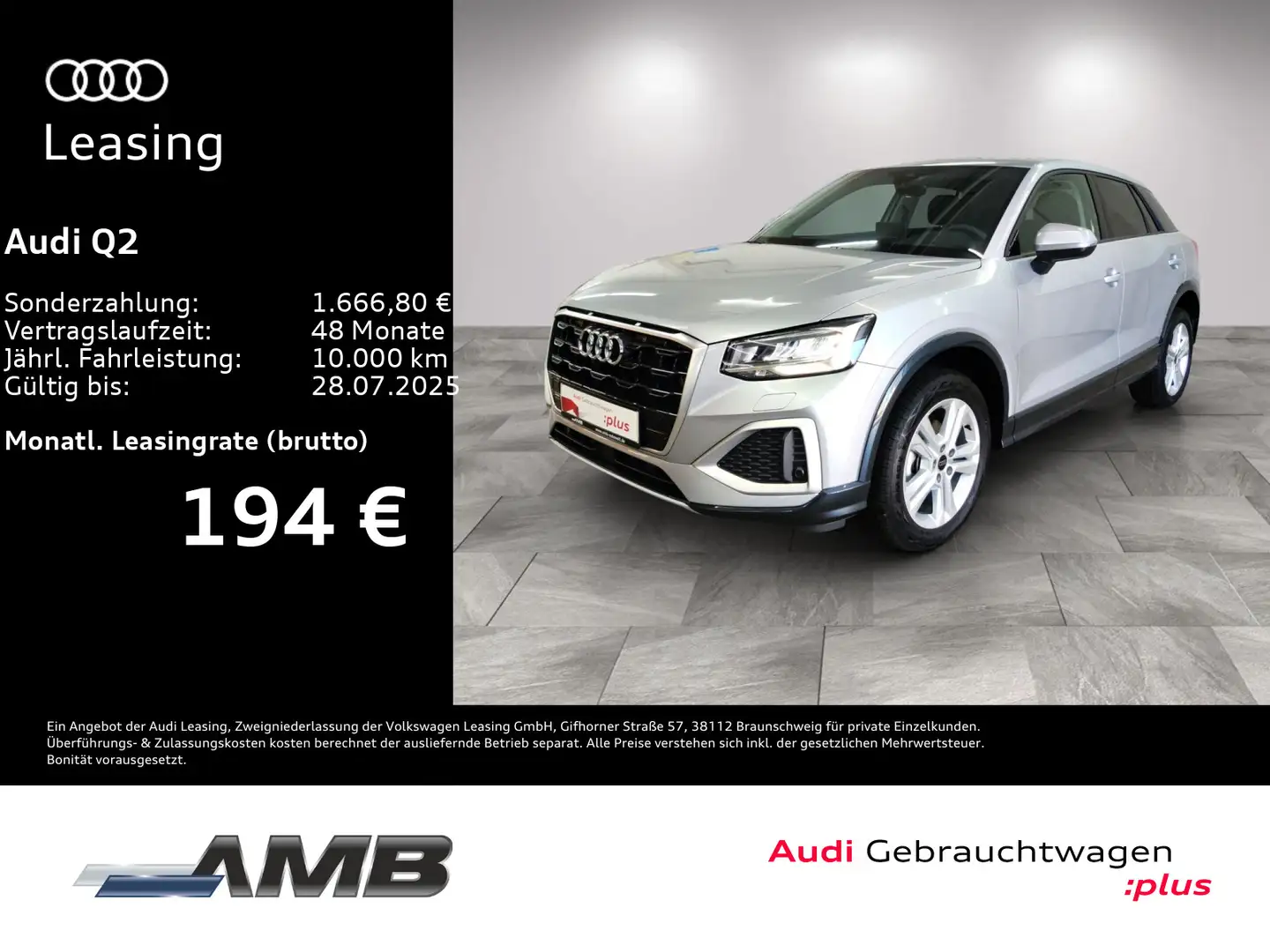 Audi Q2 Advanced 35 TFSI AHK/LED/Sitzhz/06.29Garantie Silber - 1