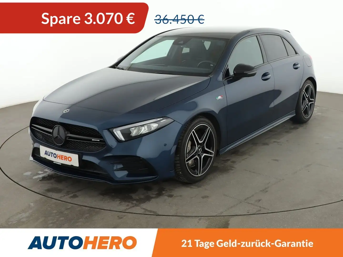 Mercedes-Benz A 35 AMG 4Matic Aut.*NAVI*CAM*PDC*SHZ*MBUX*TEMPO*LED* Blau - 1