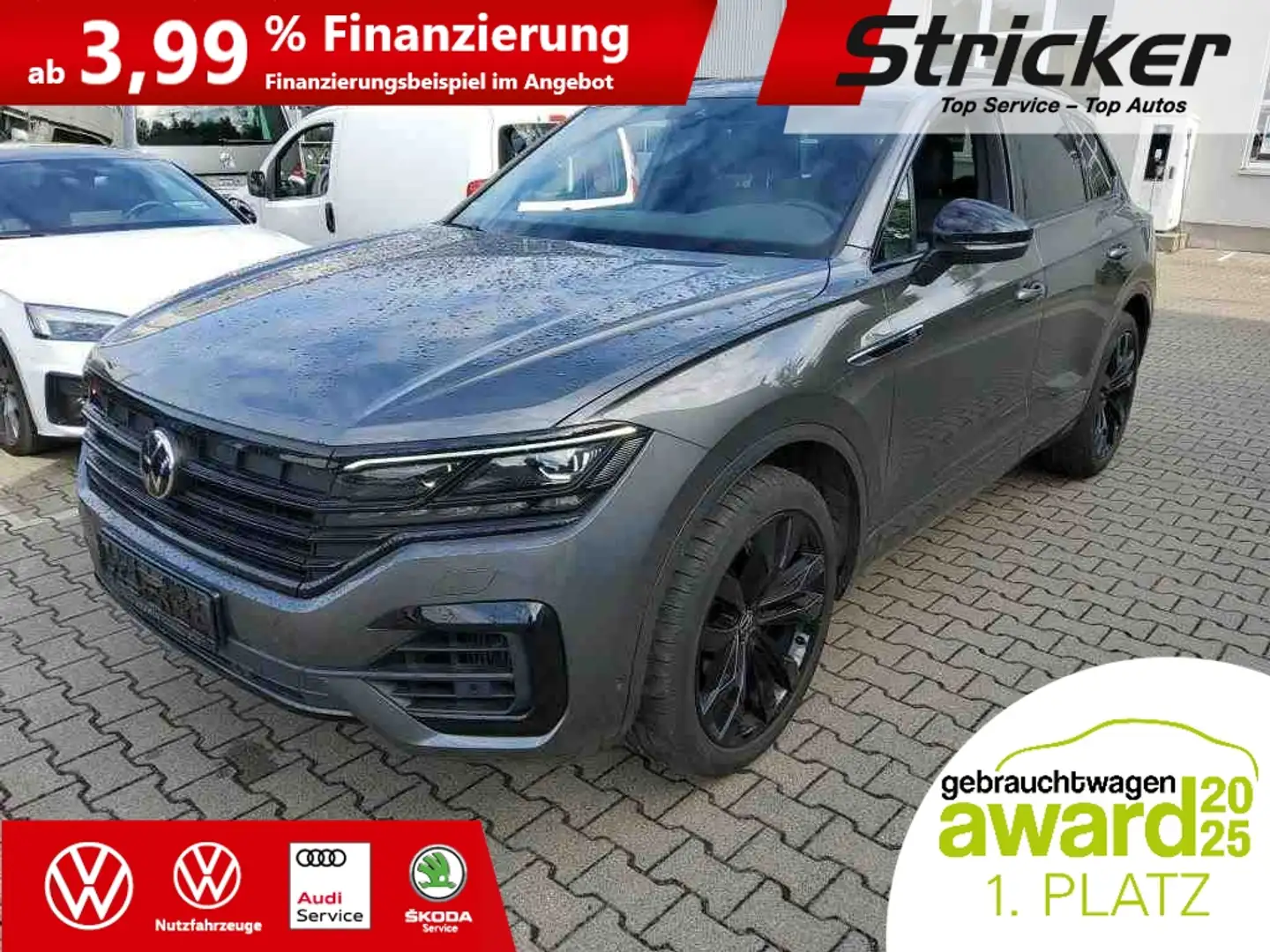 Volkswagen Touareg R-Line Black Style 3.0TSI 558,-ohne Anzahlung St Grau - 2
