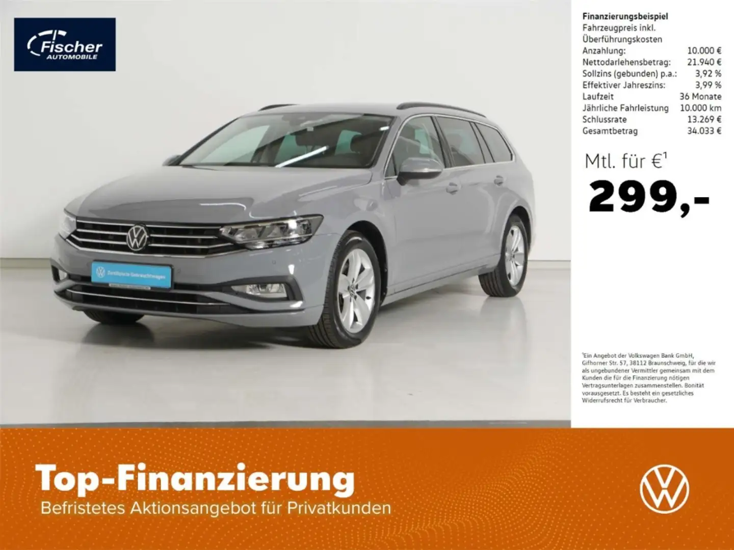Volkswagen Passat Variant 2.0 TDI 4Motion Business Grau - 1