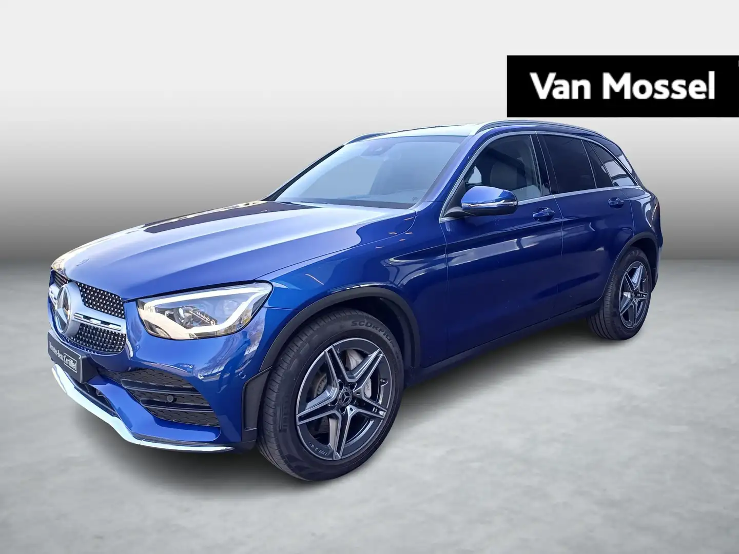 Mercedes-Benz GLC 220 d 4MATIC AMG LINE + CARPLAY + TREKHAAK + PARKEERSE Blauw - 1