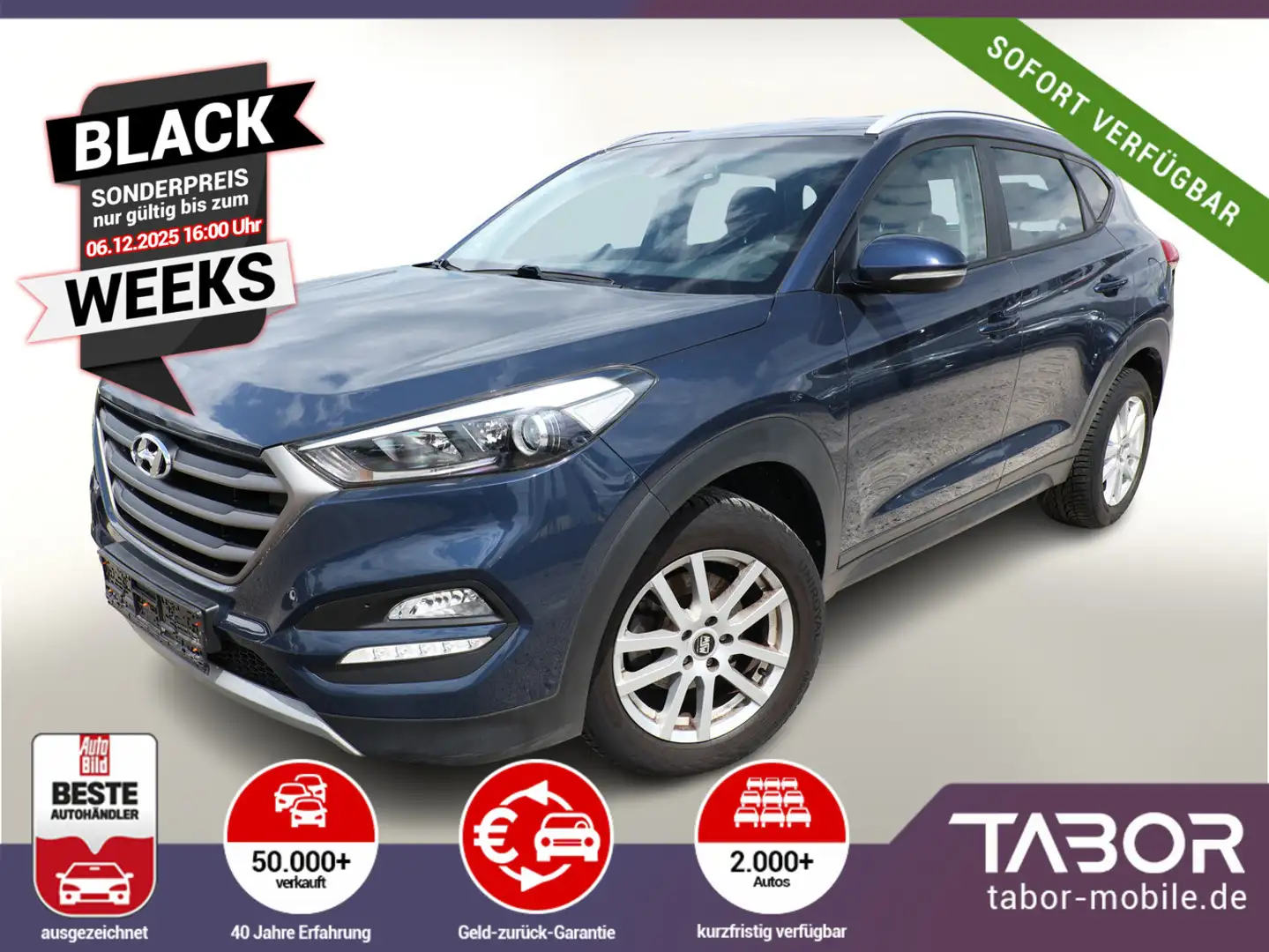 Hyundai TUCSON 1.6 177 4WD Advantage Nav PDC LM17Z KeyL Blau - 1