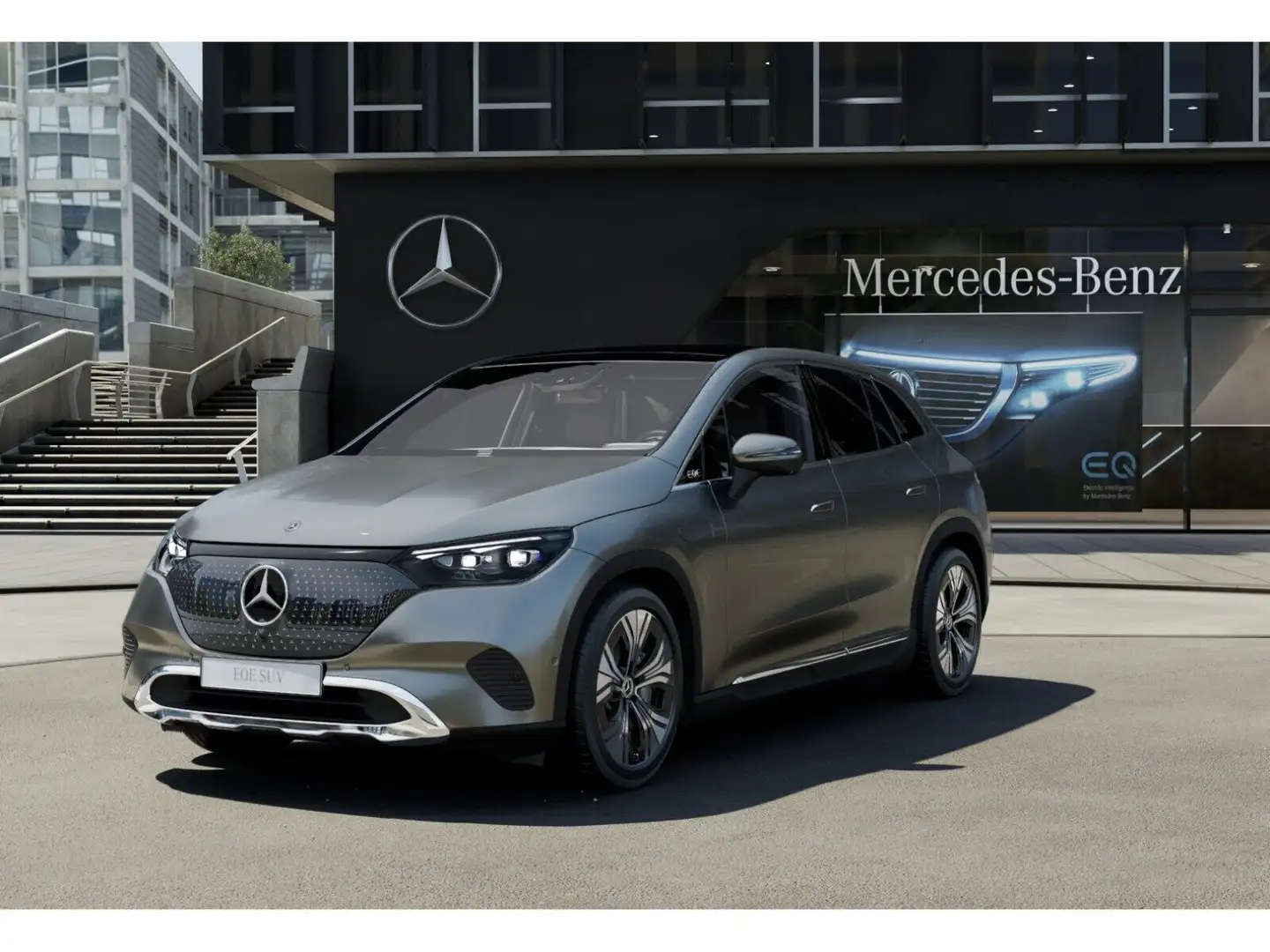 Mercedes-Benz EQE SUV EQE 300 SUV ElectricArt/Pano/Burm/AHK/HA-Lenkung Grau - 1