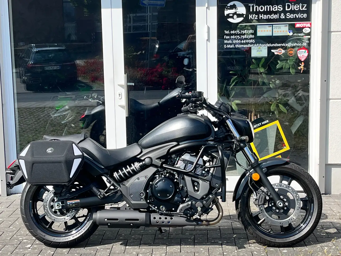 Kawasaki Vulcan S SE Modell Tasche Bügel Träger USB Kellermann Чорний - 1