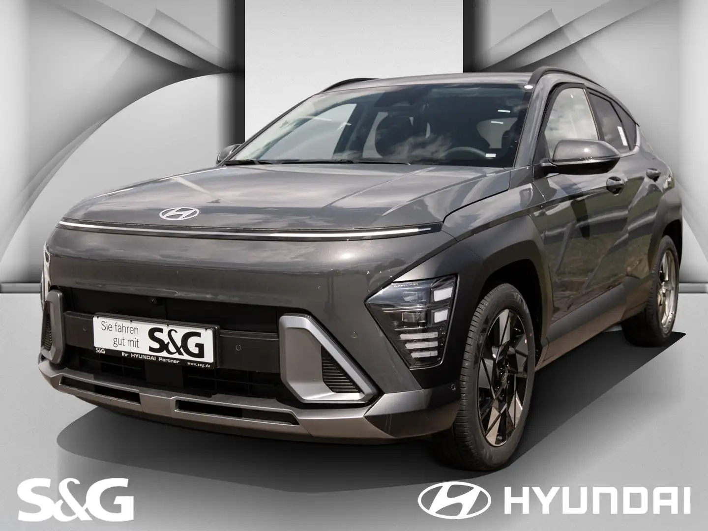 Hyundai KONA HYBRID+EL.SITZE+NAVI+LED+KAMERA+SHZ.+SOFORT Gris - 1