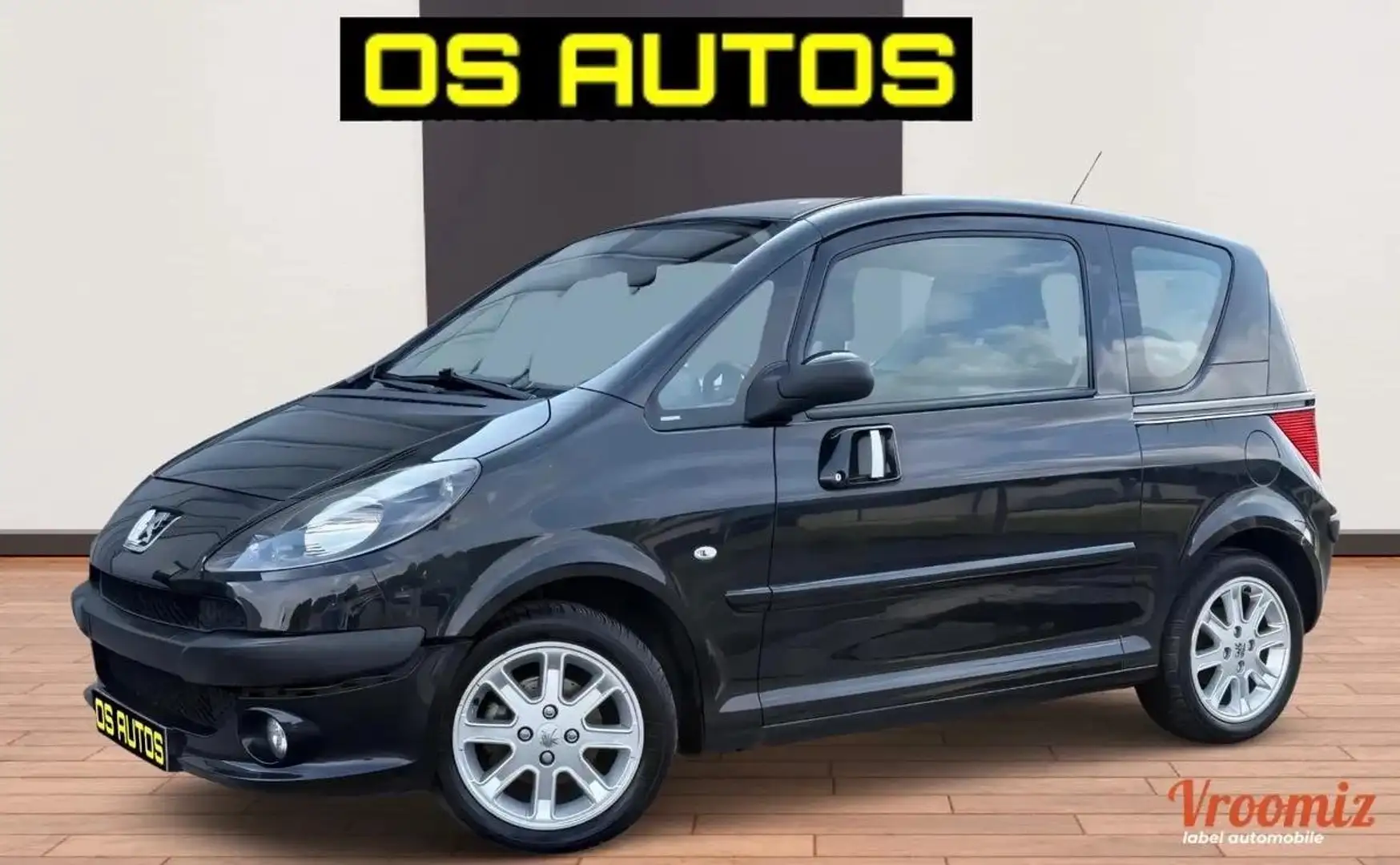 Peugeot 1007 1.6i 110ch (7 cv) 16V - BVM5 - 3 Portes - SPORTY %2B CLIM %2B RÉGULATEUR Schwarz - 1