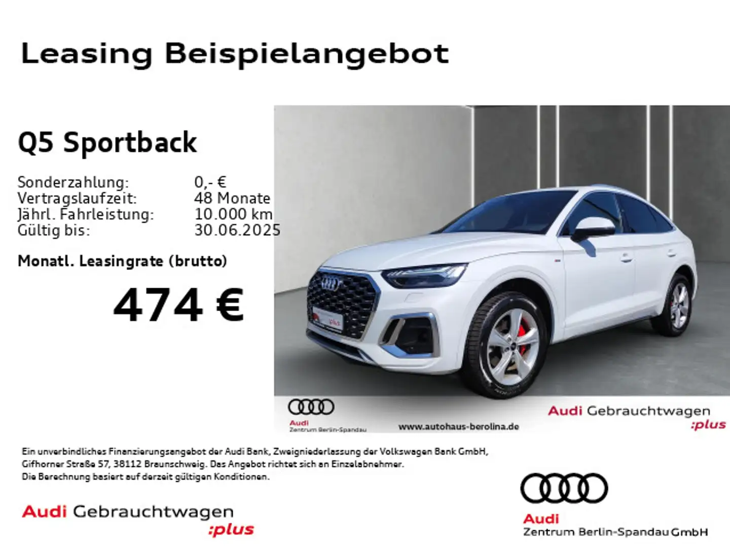 Audi Q5 40 TFSI qu. S line S tro. *MATRIX* Weiß - 1