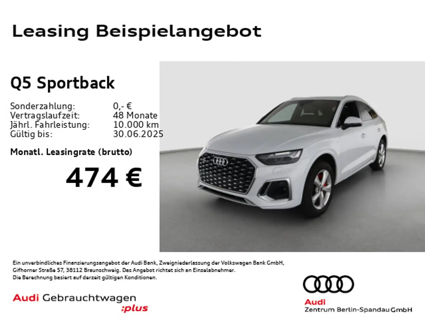 Audi Q5 40 TFSI qu. S line S tro. *MATRIX* Blanco - 1
