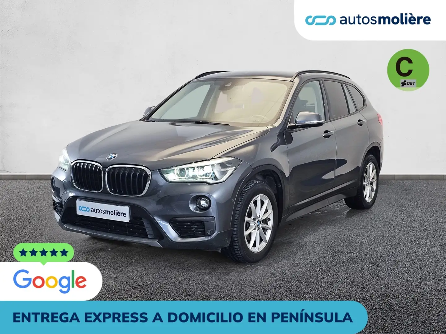 BMW X1 sDrive 18dA Gris - 1