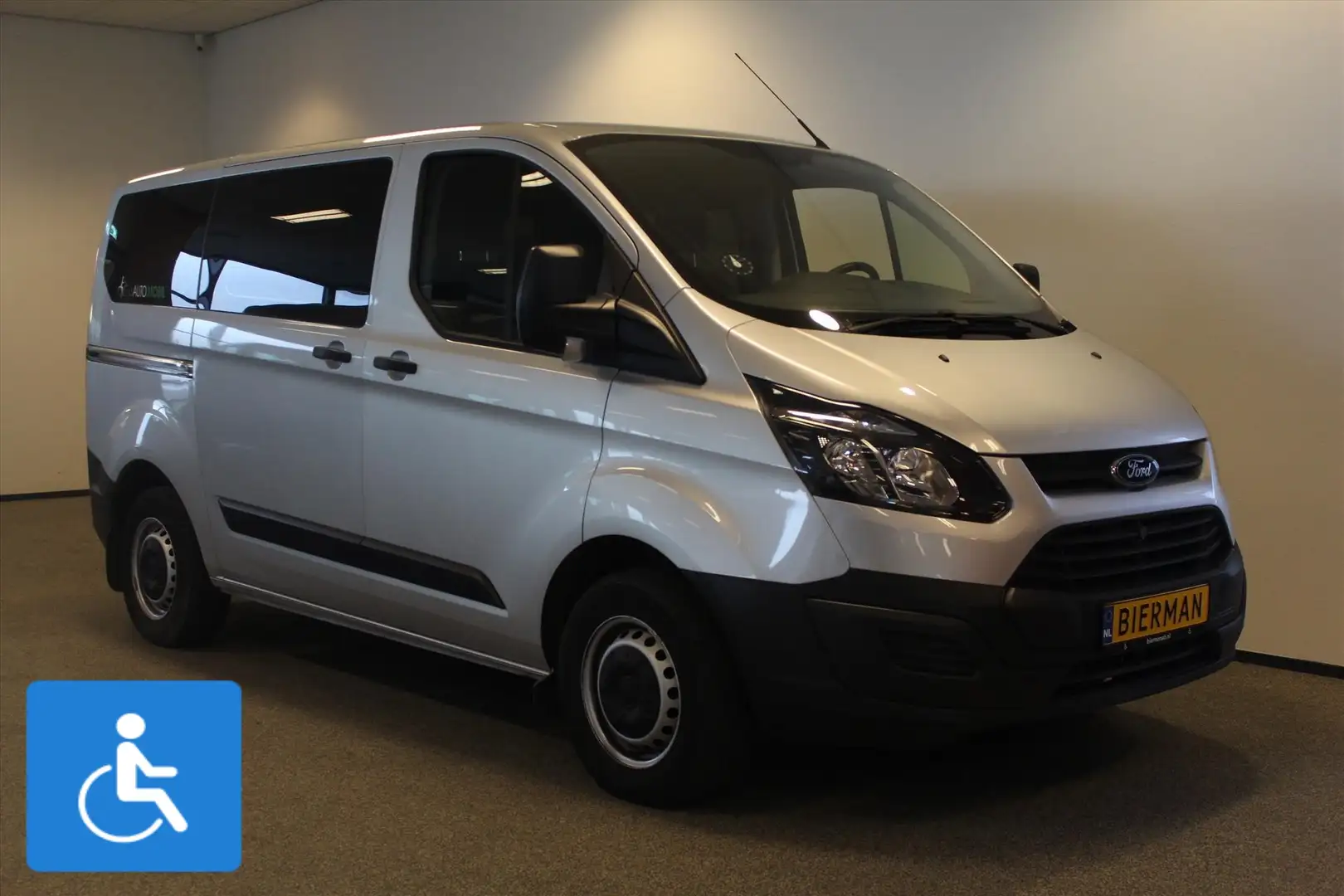 Ford Transit Custom L1H1 Rolstoelbus 5+1 2x zijschuifdeuren Zilver - 1