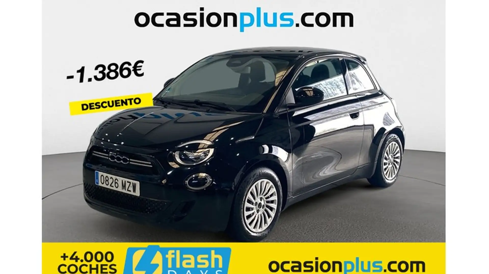 Fiat 500e 70Kw Action Nero - 1