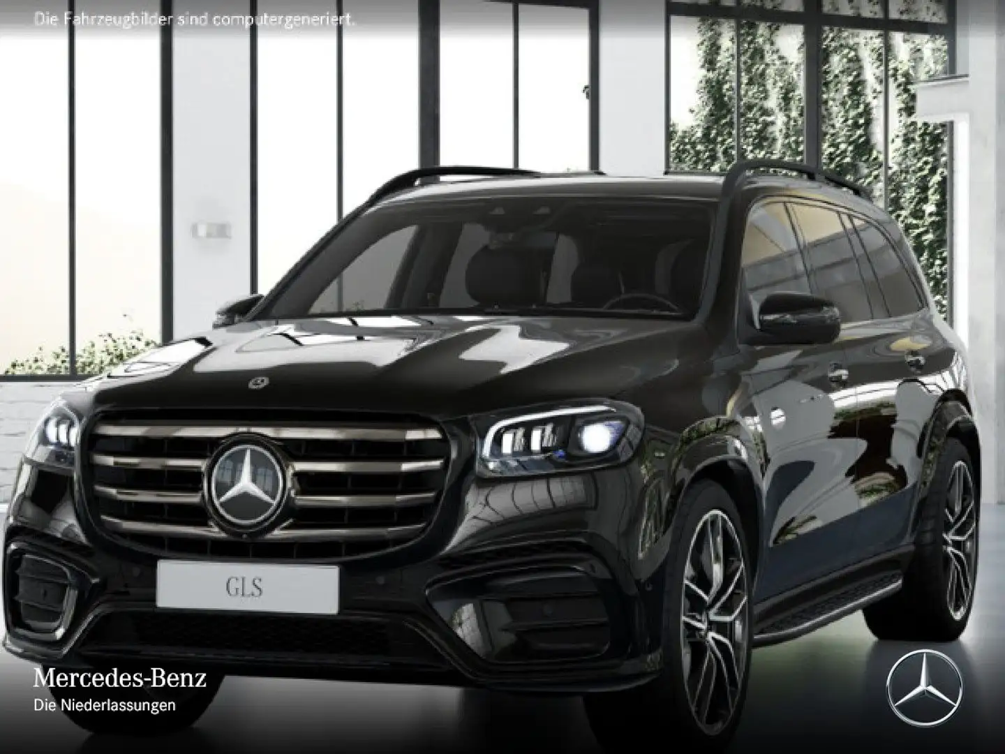 Mercedes-Benz GLS 450 4M AMG+NIGHT+PANO+360+AHK+MULTIBEAM+STHZG Schwarz - 2