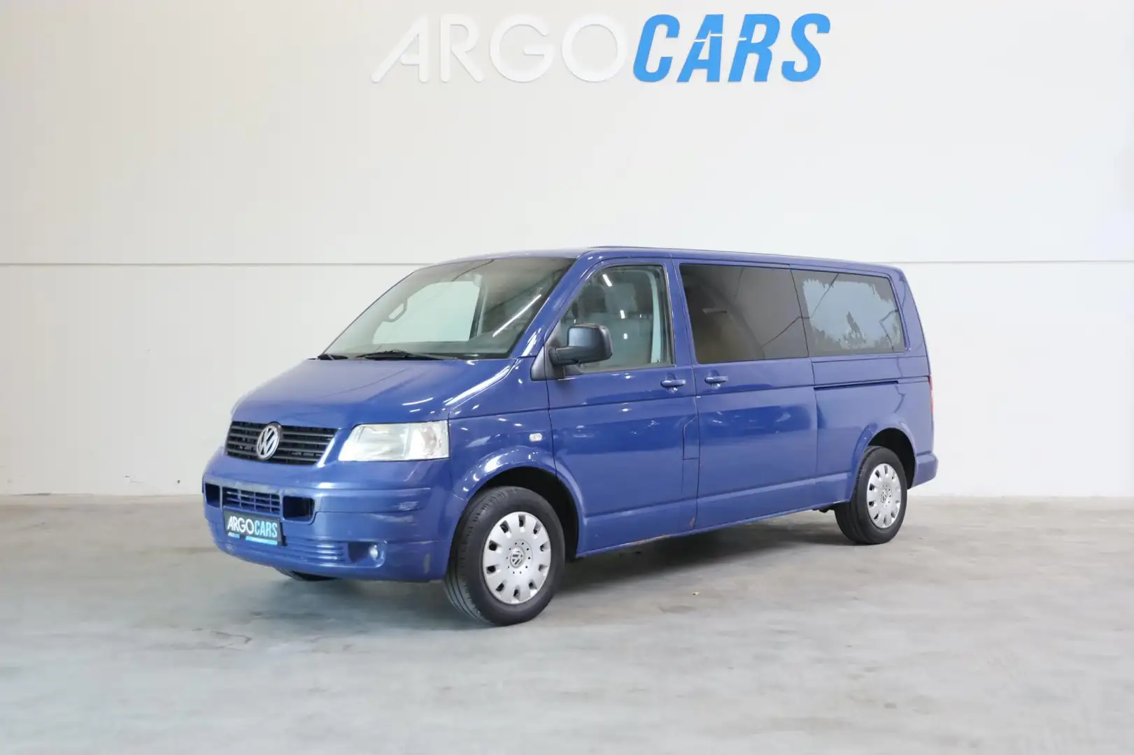 Volkswagen Transporter 2.5 TDI LANG CAMERA 174PK TREKHAAK DUBBELE SCHUIFD Modrá - 1