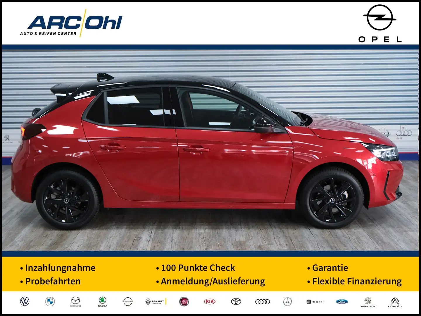 Opel Corsa F 1.2 GS *NAVI/LED/SHZ/PARK&GO/AHK* Rouge - 1