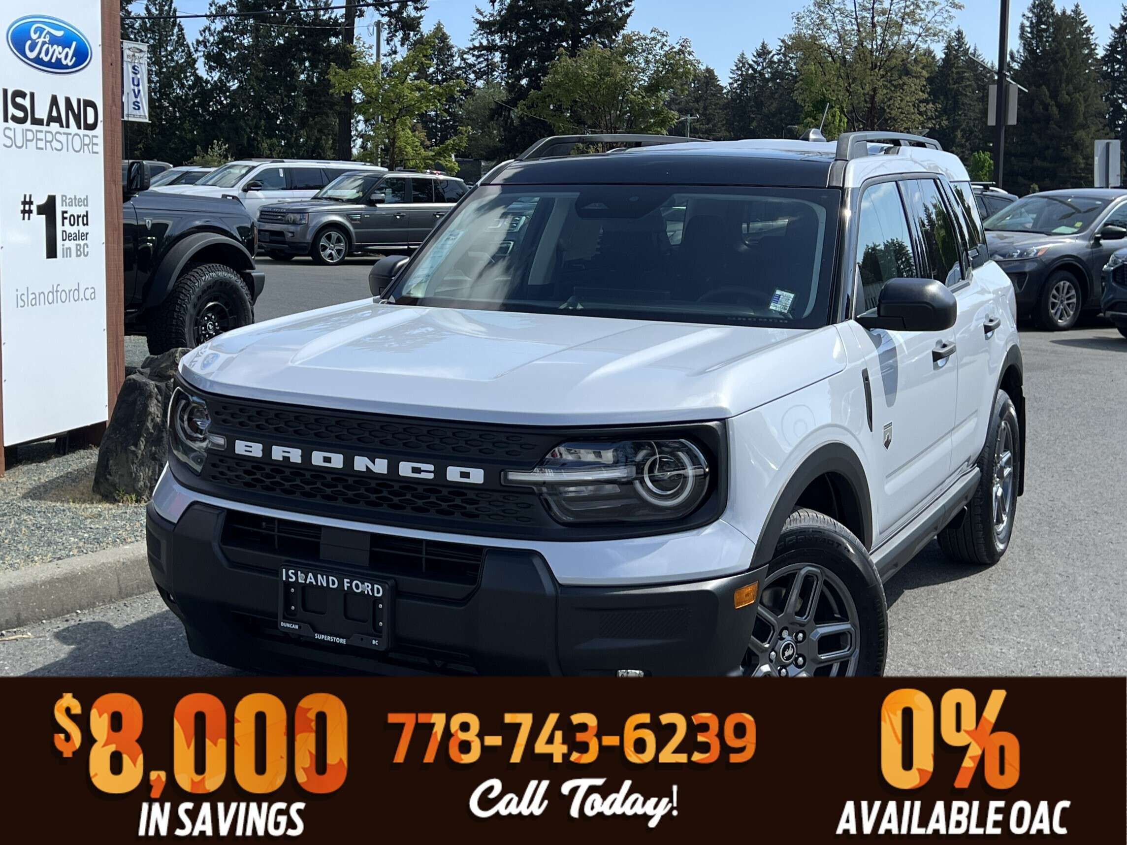 White 2026 Ford Bronco Sport SUV / Crossover All-Wheel Drive 8-Speed Automatic