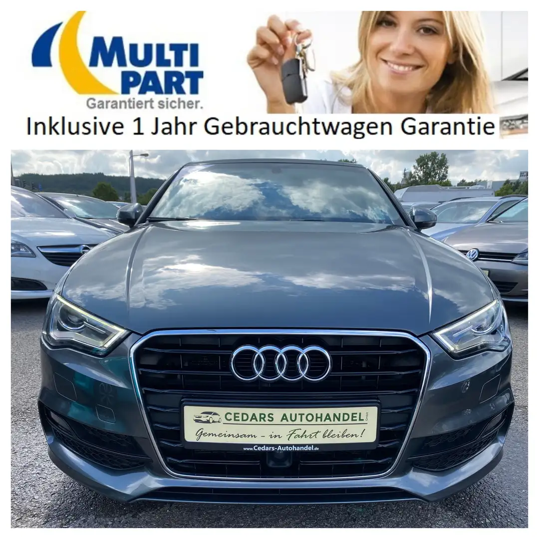 Audi A3 Lim. 1.4 TSI ultra 3x S line ACC Xenon Pano Sound Grau - 2