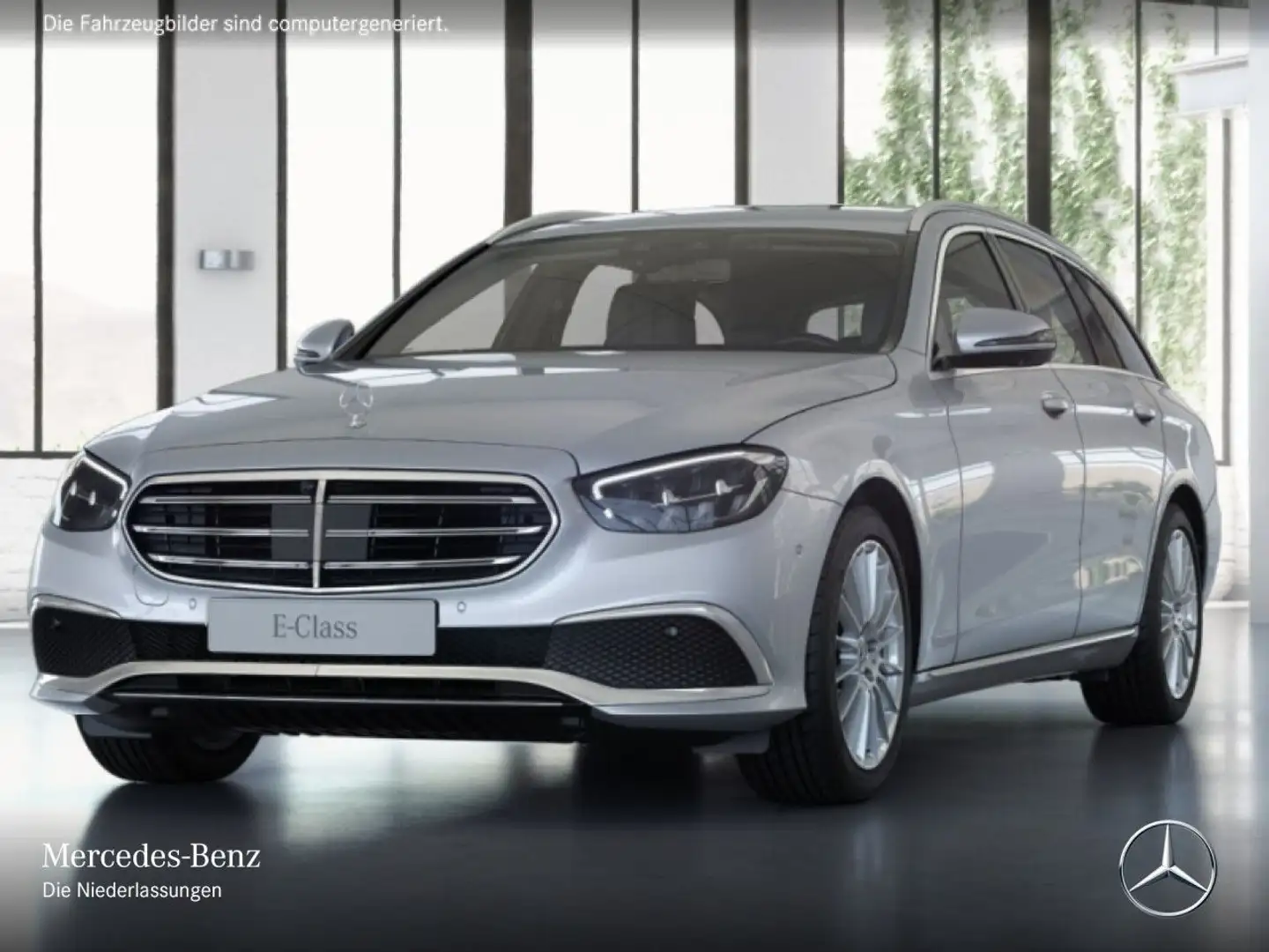Mercedes-Benz E 400 d T 4M EXCLUSIVE+360+LED+FAHRASS+9G Silber - 2
