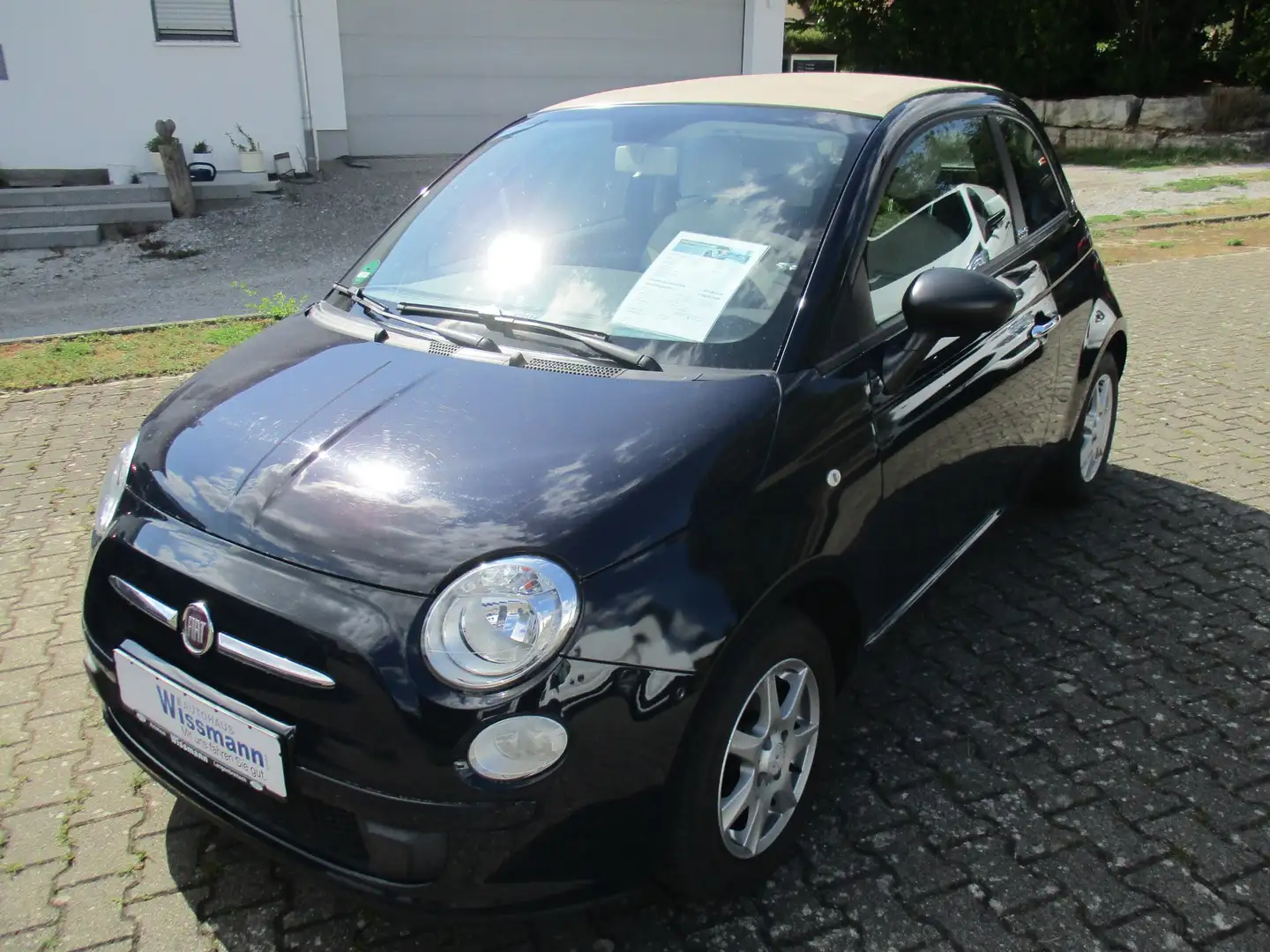 Fiat 500 Cabrio Bleu - 1